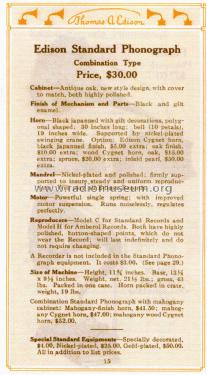 Phonograph Standard D ; Edison, Thomas A., (ID = 1293975) TalkingM