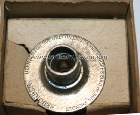 Recorder for Cylinder Phonographs ; Edison, Thomas A., (ID = 1316065) Micrófono/PU