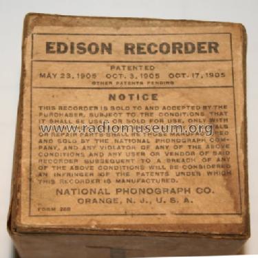 Recorder for Cylinder Phonographs ; Edison, Thomas A., (ID = 1316067) Microphone/PU