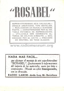 Rosabel Radio montaje nº 4; Editorial Bruguera, (ID = 2226365) Kit