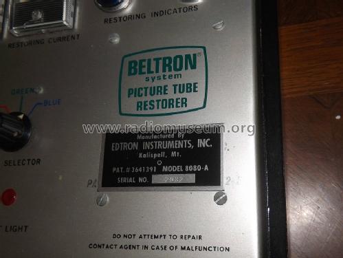 Beltron Picture Tube Restorer 8080-A; Edtron Instruments; (ID = 1679966) Equipment