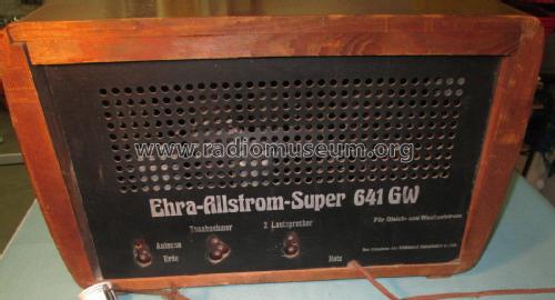 641GW; Ehra, Rudolf (ID = 1928115) Radio