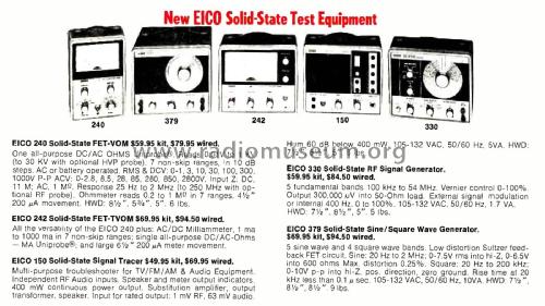 379 ; EICO Electronic (ID = 3075373) Equipment