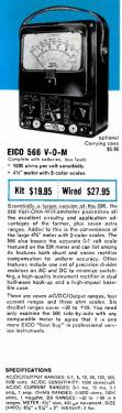 Analog Multimeter 566; EICO Electronic (ID = 3044779) Equipment