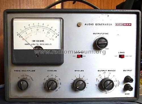 Audio Generator 378; EICO Electronic (ID = 1208480) Equipment