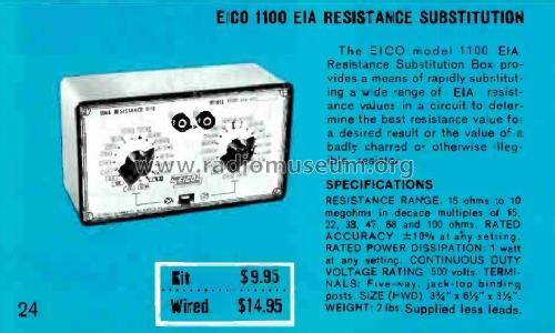 RTMA Resistance Box 1100, 1100-K; EICO Electronic (ID = 3046398) Ausrüstung