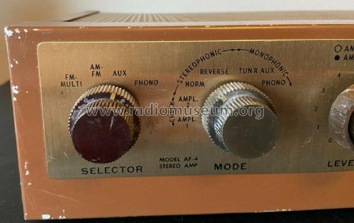 Stereophonic Amplifier AF-4; EICO Electronic (ID = 2630309) Ampl/Mixer