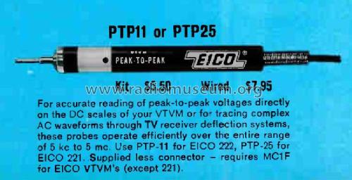 VTVM Probe PTP11; EICO Electronic (ID = 3045575) Equipment