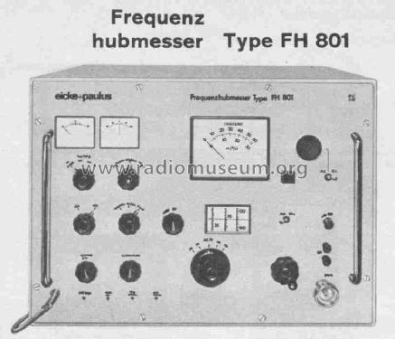 Frequenzhubmesser FH801; Eicke+Paulus; (ID = 412640) Equipment