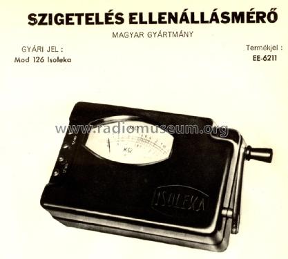 Isoleka, Megger - Kurbelinduktor Mod. 126; EKA; Budapest (ID = 2399640) Ausrüstung