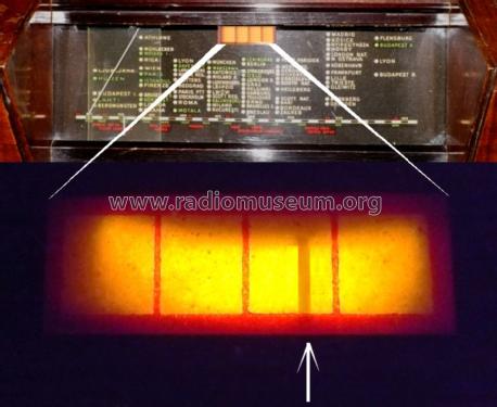 Tuning meter ; EKA; Budapest (ID = 1261124) Radio part