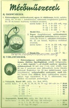 Zsebmüszer Pocket Voltmeter; EKA; Budapest (ID = 1988484) Equipment