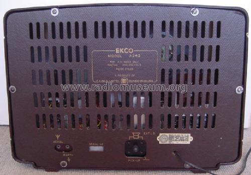 A242; Ekco, E.K.Cole Ltd.; (ID = 1047202) Radio