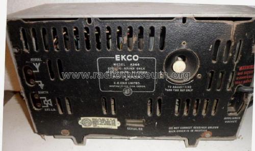 Clock Radio A244; Ekco, E.K.Cole Ltd.; (ID = 1971409) Radio