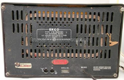 Consort U76; Ekco, E.K.Cole Ltd.; (ID = 1438692) Radio