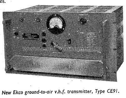 Ground-to-air transmitter CE91; Ekco, E.K.Cole Ltd.; (ID = 1766434) Commercial Tr