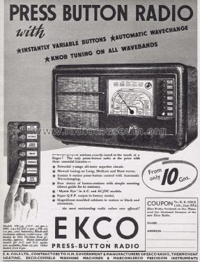 PBU179; Ekco, E.K.Cole Ltd.; (ID = 1751052) Radio