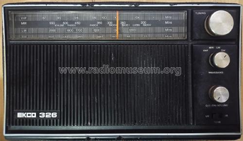 PT326 Radio Ekco, E.K.Cole Ltd.; Southend-on-Sea, build 1972 ...