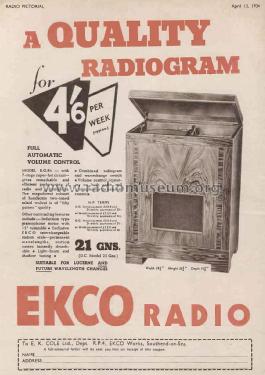 RG84; Ekco, E.K.Cole Ltd.; (ID = 2700047) Radio