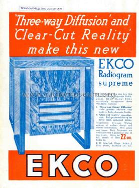 RG86; Ekco, E.K.Cole Ltd.; (ID = 2971852) Radio