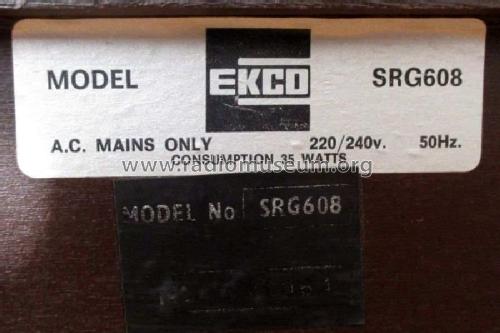 Stereo Radiogram SRG608; Ekco, E.K.Cole Ltd.; (ID = 2329378) Radio