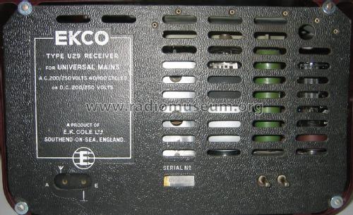 U29; Ekco, E.K.Cole Ltd.; (ID = 2428866) Radio