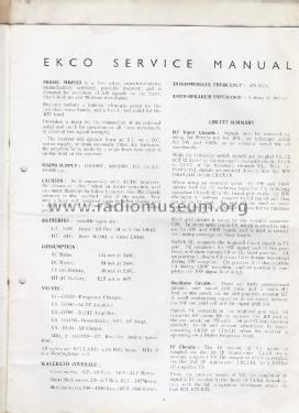 MBP-253 Export; Ekco, E.K.Cole Ltd.; (ID = 1664211) Radio