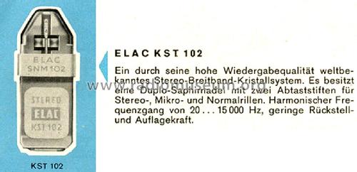 Kristall-Tonabnehmer KST 102; Elac Electroacustic (ID = 2184631) Microphone/PU