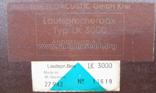 Lautsprecherbox LK3000; Elac Electroacustic (ID = 2617928) Altavoz-Au