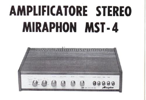 Miraphon MST-4; Elac Electroacustic (ID = 1067040) Ampl/Mixer