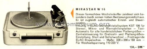 Mirastar W16; Elac Electroacustic (ID = 2183822) Enrég.-R