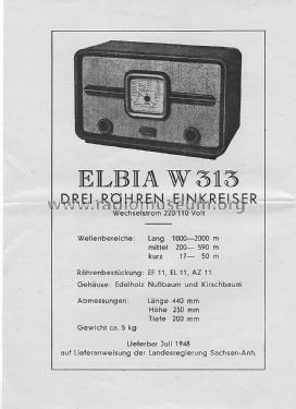 W313 ; Elbia GmbH; (ID = 2522869) Radio