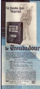 Le Troubadour ; Elcosa, Électro- (ID = 1939678) Radio