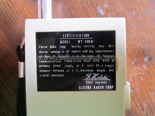 Solid State Transceiver WT-400N; Electra Radio Corp. (ID = 1415042) Citizen