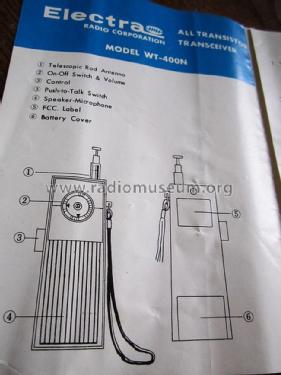 Solid State Transceiver WT-400N; Electra Radio Corp. (ID = 1415043) Citizen