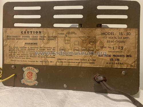 Fleetwood 15-50 ; Electrical Products (ID = 2983628) Radio