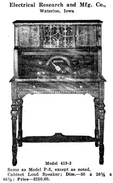 Superiorflex Model 419-3; Electrical Research (ID = 1963701) Radio