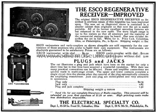 Esco Regenerative Receiver ; Electrical Specialty (ID = 996115) mod-pre26