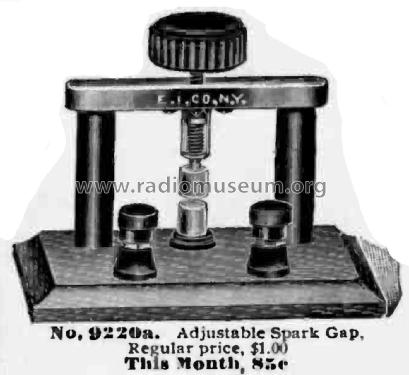 Adjustable Spark Gap No. 9220a; Electro Importing Co (ID = 2060376) Amateur-D