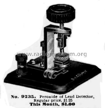 Peroxide of Lead Detector No. 9235; Electro Importing Co (ID = 2060380) Radio part