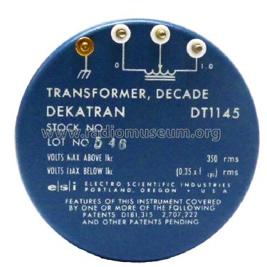 Transformer Decade Dekatran DT1145; Electro Scientific (ID = 777738) Equipment