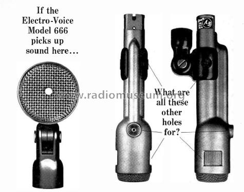 Cardioid Microphone 666; Electro-Voice Inc.; (ID = 1797747) Mikrofon/TA