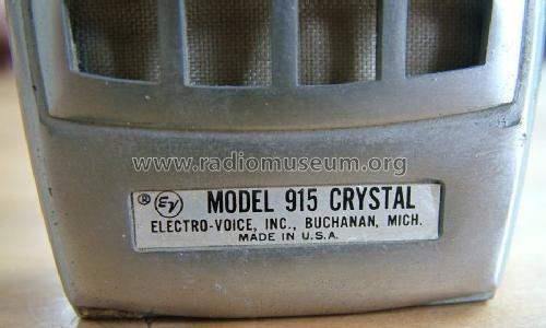 Crystal Microphone 915; Electro-Voice Inc.; (ID = 1765397) Microphone/PU