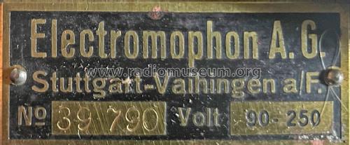 Tischgrammophon ; Electromophon AG; (ID = 3061916) TalkingM