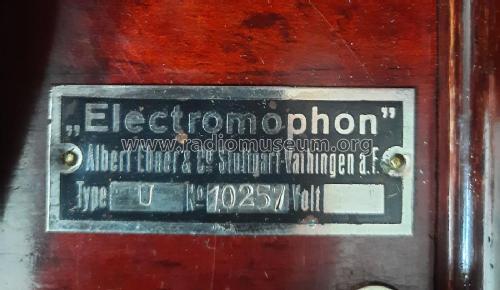 Typ 37; Electromophon AG; (ID = 3077540) TalkingM