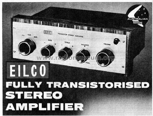 Eilco Fully Transistorised Stereo Amplifier ; EILCO Electronic, (ID = 1426654) Ampl/Mixer