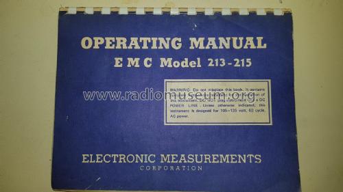 Tube and Transistor Tester EMC-215; Electronic (ID = 2321852) Equipment