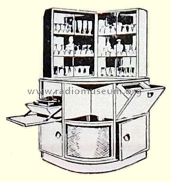 Corner Built Cocktail Cabinet 83PC Ch= 83P; Electrosound Pty Ltd (ID = 2734914) Radio