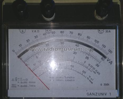 Univerzal Meter Ganzuniv-1; Elektromos (ID = 2109228) Equipment