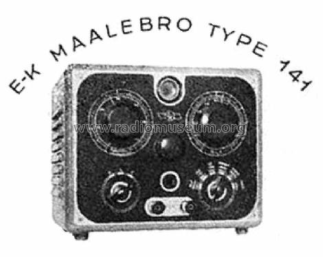 Maalebro Type 141; Elektro-Kontrol; (ID = 1531381) Equipment